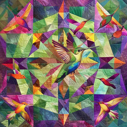 Bright Hummingbirds XR0207027CL Quilt