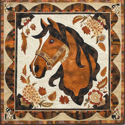 Brown Horse XR0706009CL Quilt