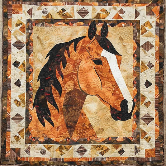 Brown Horse XR0706011CL Quilt