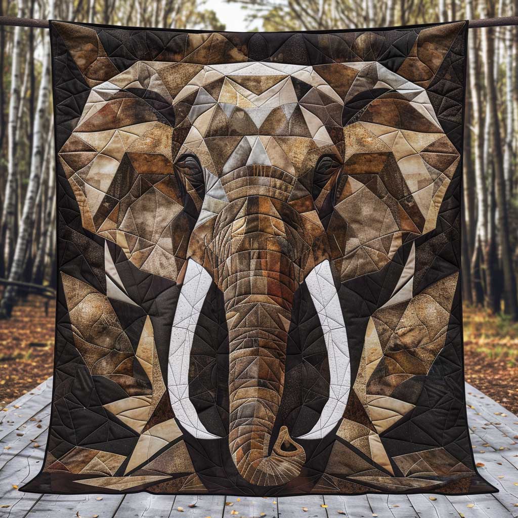 Brown Wild Tusks XR1008046CL Quilt