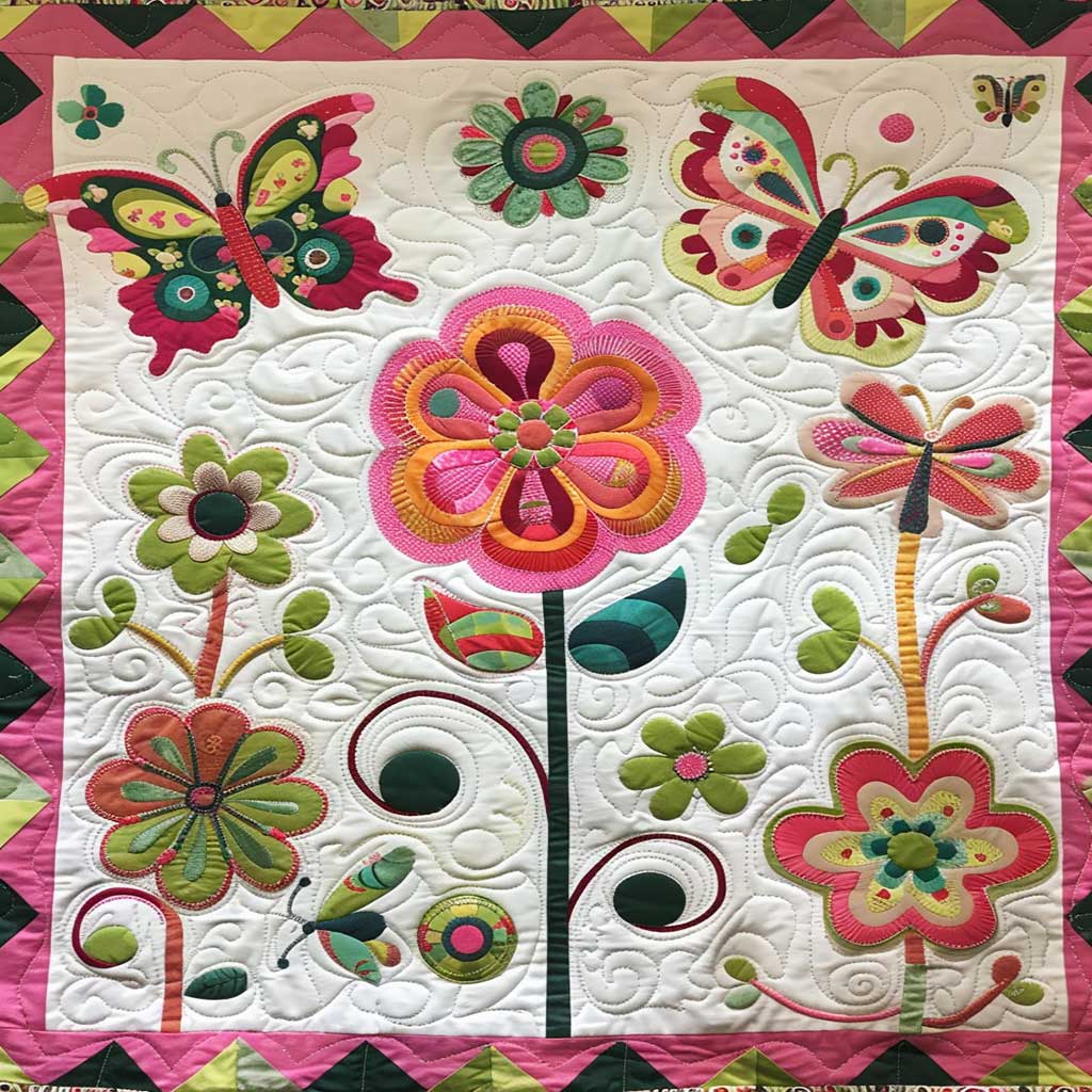 Little Garden And Flowers WJ1807006CL Quilt