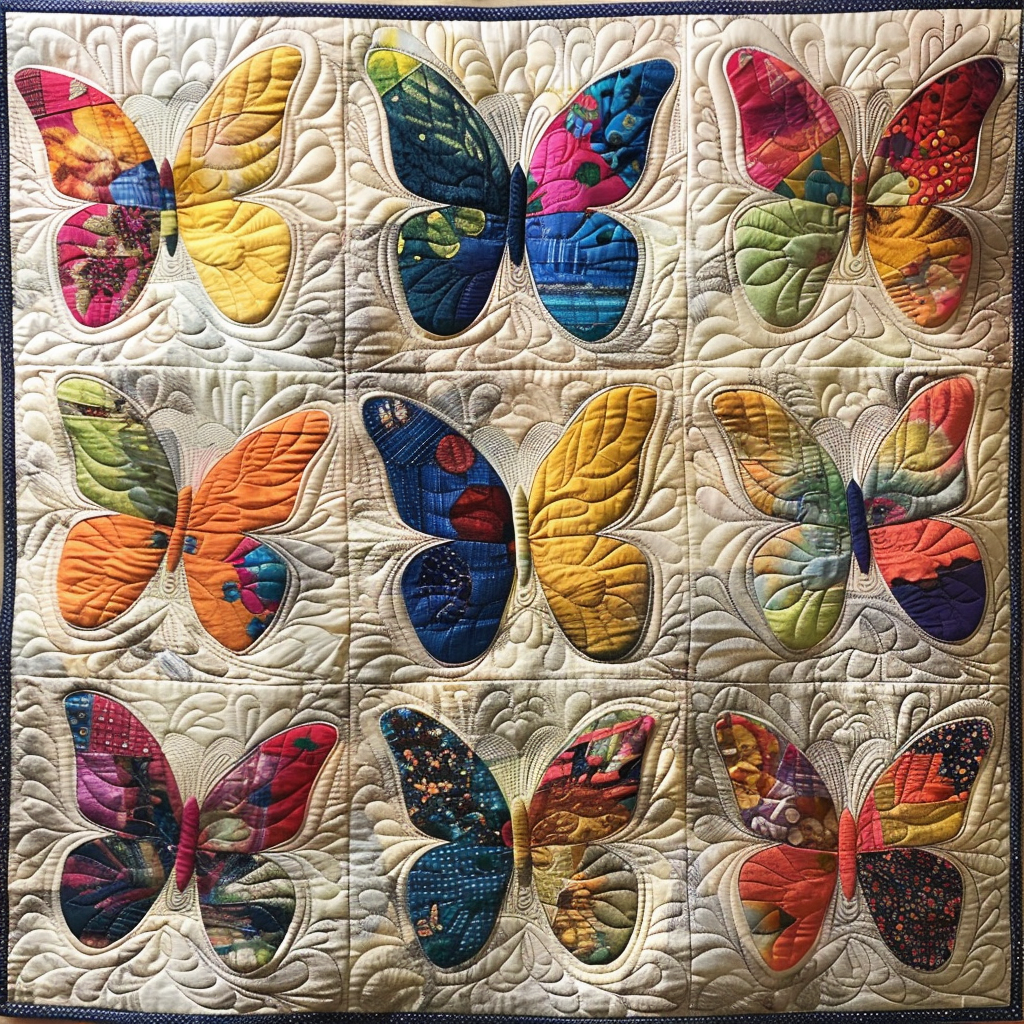 Butterflies WJ1006003CL Quilt