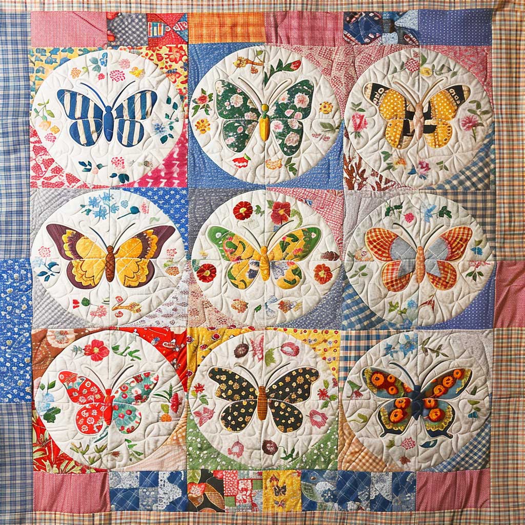 Butterflies WJ2407006CL Quilt