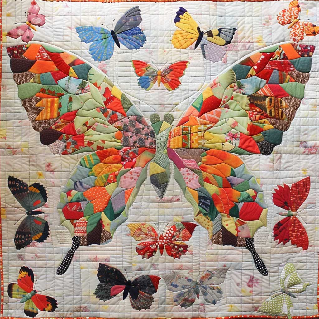 Butterflies WJ2407007CL Quilt