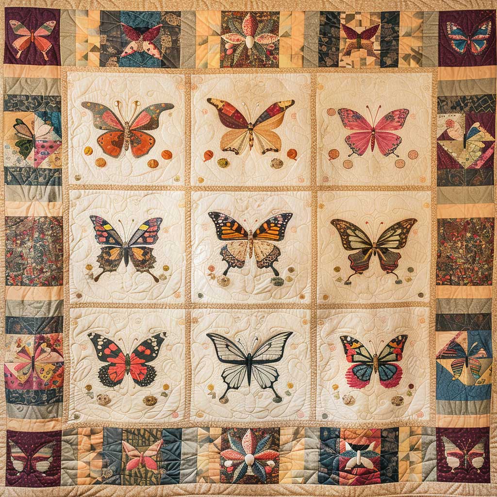 Butterflies WJ2507010CL Quilt