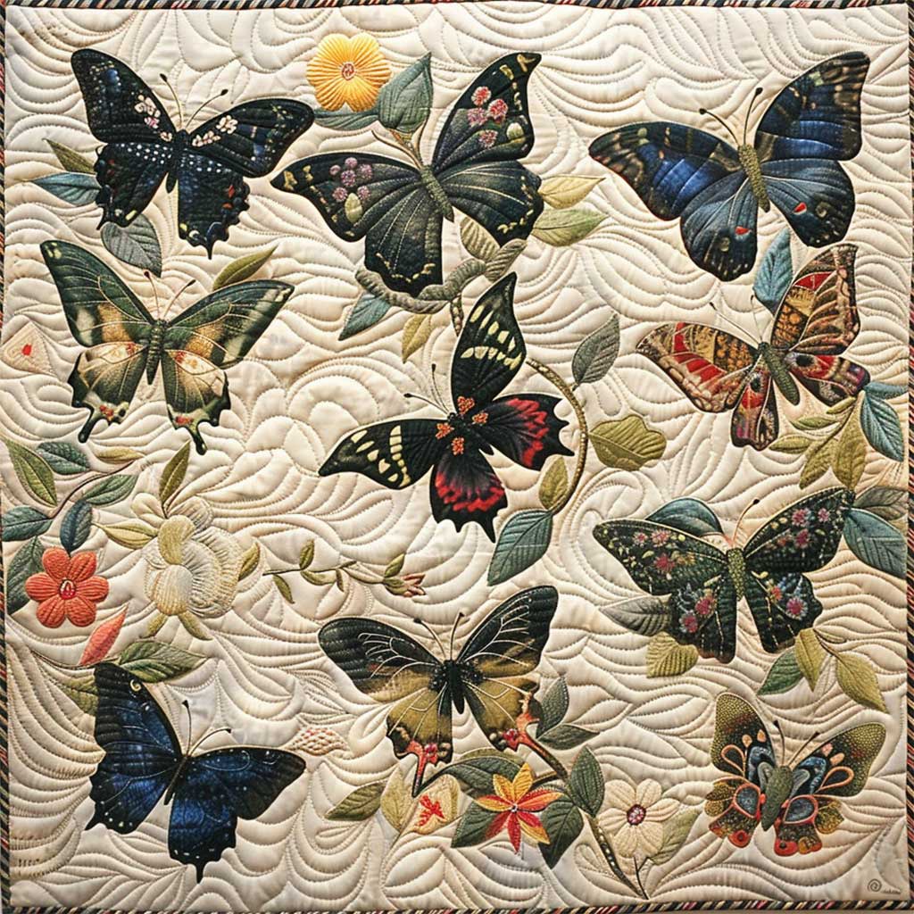 Butterflies WJ2606005CL Quilt