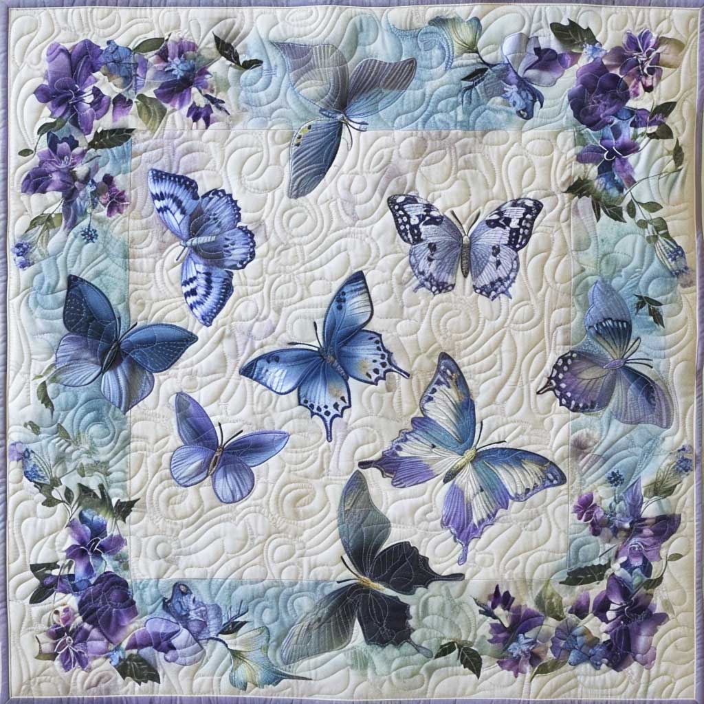 Butterflies XR0207019CL Quilt