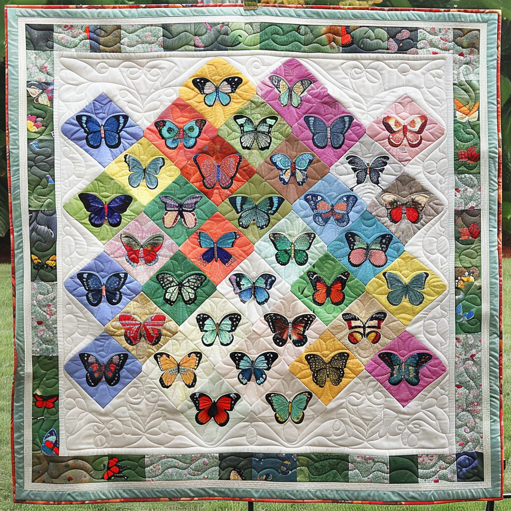 Butterflies XR1006006CL Quilt