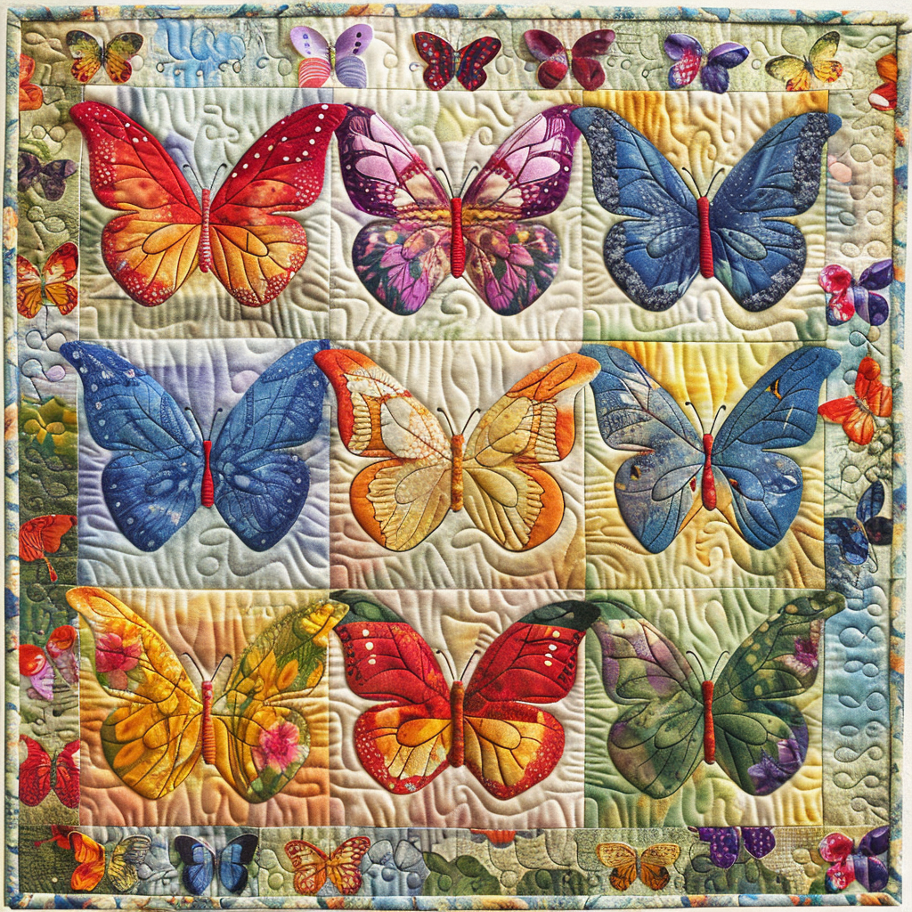 Butterflies XR1006009CL Quilt