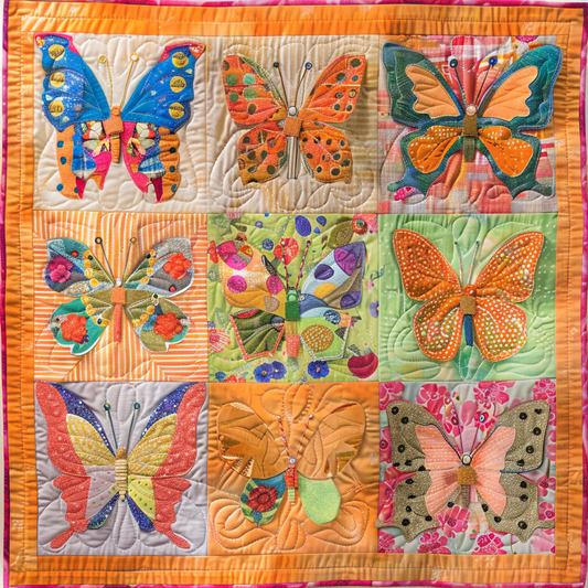 Butterflies XR1106016CL Quilt