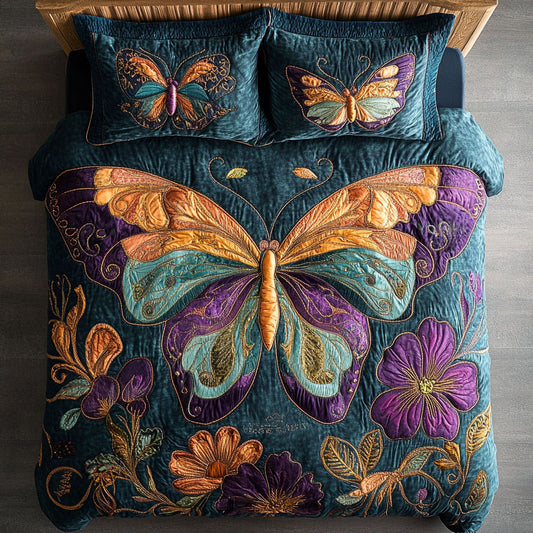 Butterfly Flower WX1303080CL Duvet Cover Set