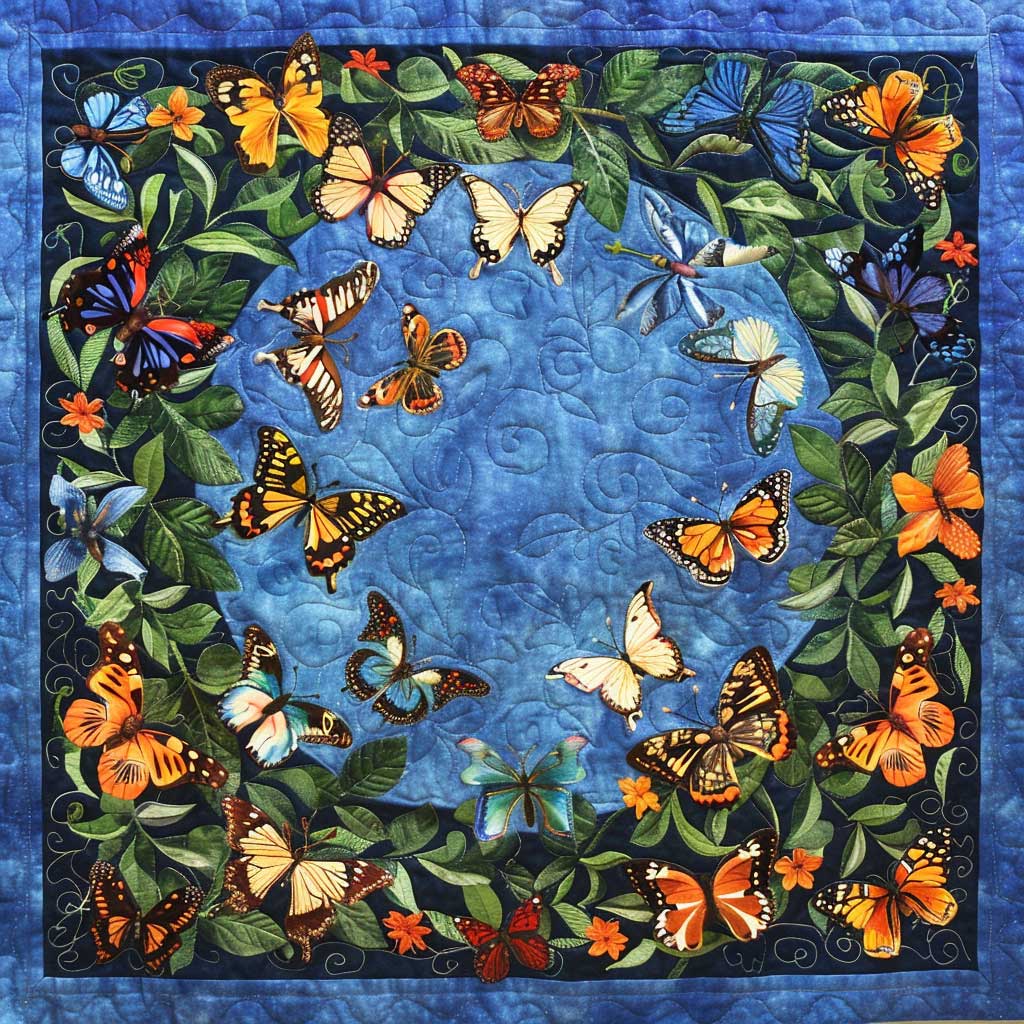 Butterfly Garden XR1307003CL Quilt