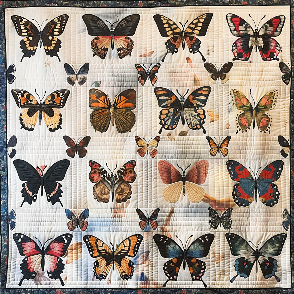 Butterfly Lovers XR1206001CL Quilt