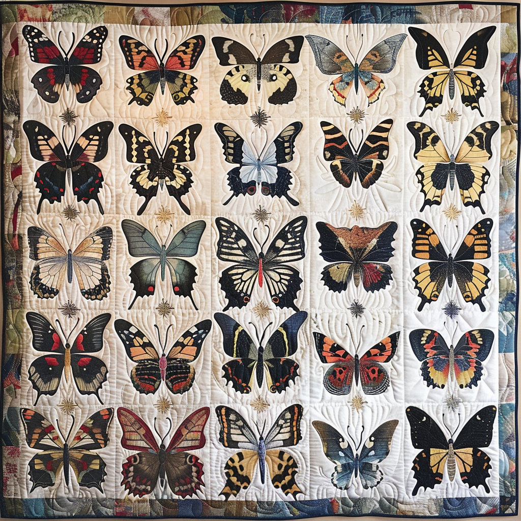 Butterfly Lovers XR1206002CL Quilt