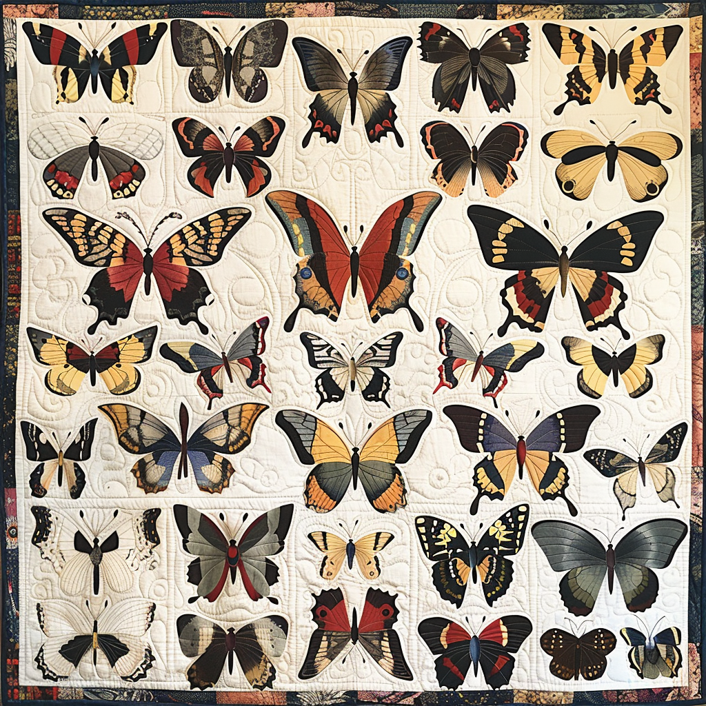 Butterfly Lovers XR1206004CL Quilt