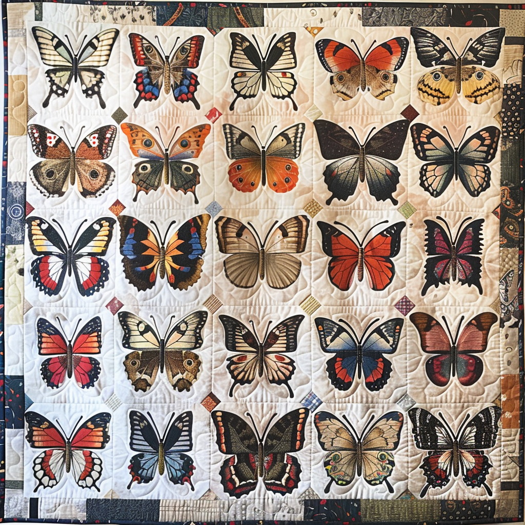 Butterfly Lovers XR1306005CL Quilt