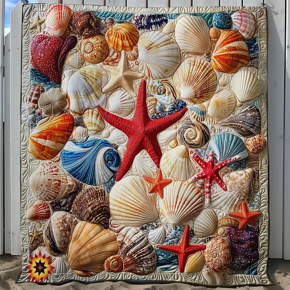 Starfish And Sea Shell WY0312047CL Quilt