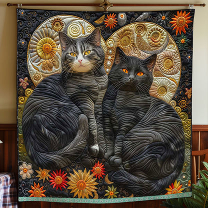 Fortune Moon Black Cat WP1009027CL Quilt