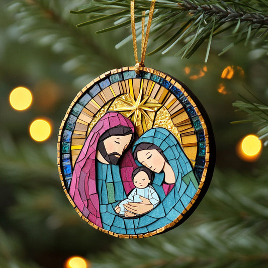 Christian Star Blessing WN1610043CL Christmas Ornament