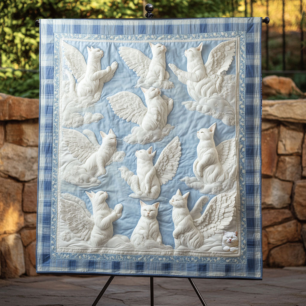 Angel Cat WU1210007CL Quilt