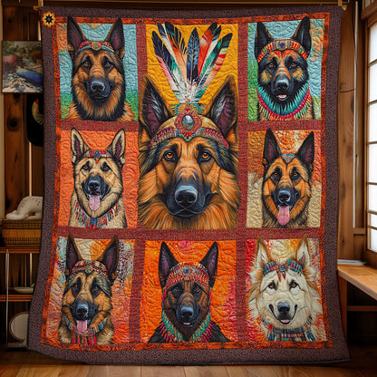 Native American German Shepherd WY1411035CL Quilt