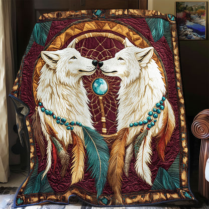 Dreamcatcher And Couple Wolf WY2702069CL Quilt