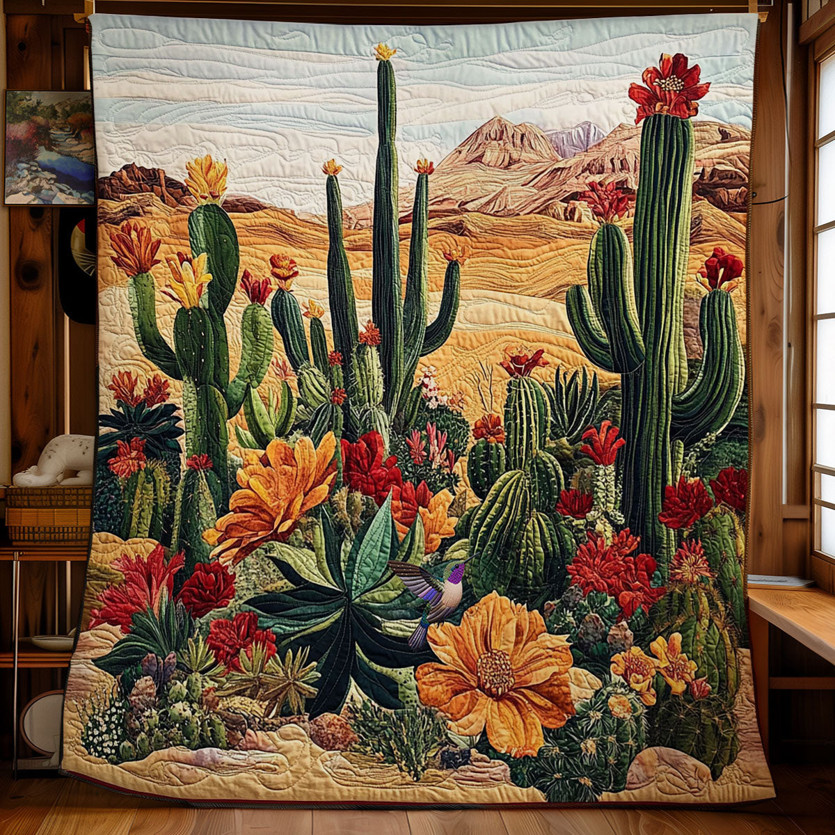 Cactus Desert WY2511032CL Quilt