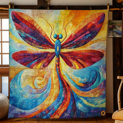 Colorful Abstract Dragonfly WY2011050CL Quilt