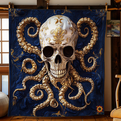 Skull Octopus WY2111036CL Quilt