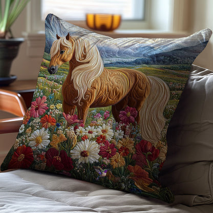Highland Horse WY0412087CL Quilt Pillow Case
