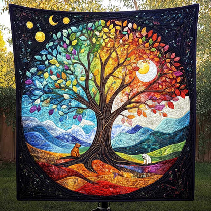Dog's Guardian Tree Of Life WN3009007CL Quilt