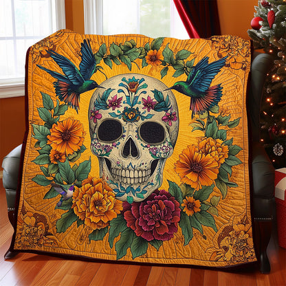 Hummingbird And Skull WY3110001CL Quilt
