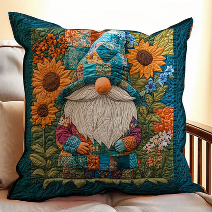 Sunflower Garden Of Gnome WY2501066CL Quilt Pillow Case