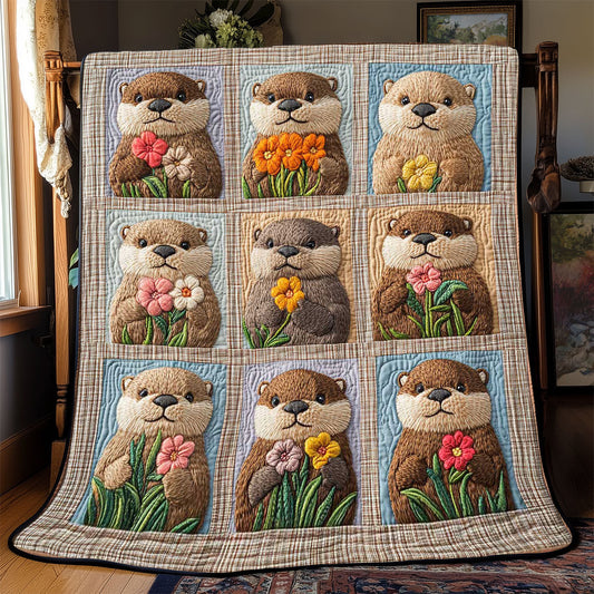 Adorable Otter WP2612001CL Quilt