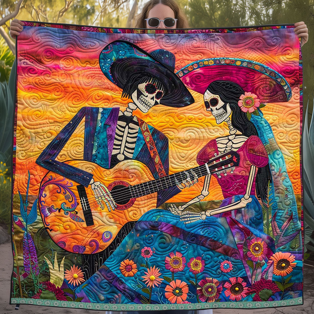 Day Of The Dead WJ2009011CL Quilt