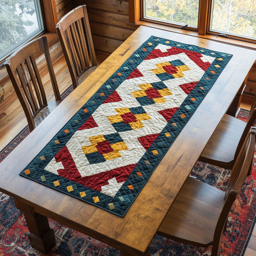 Native Pattern WX2702065CL Quilted Table Runner