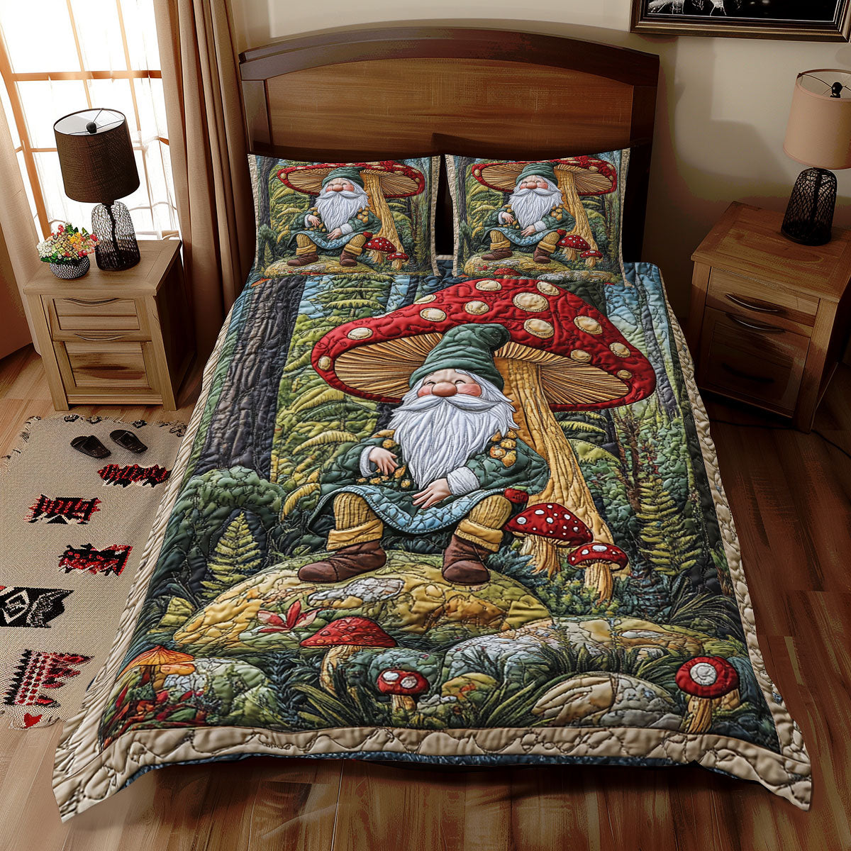 Gnome Forest WX1012048CL Duvet Cover Set