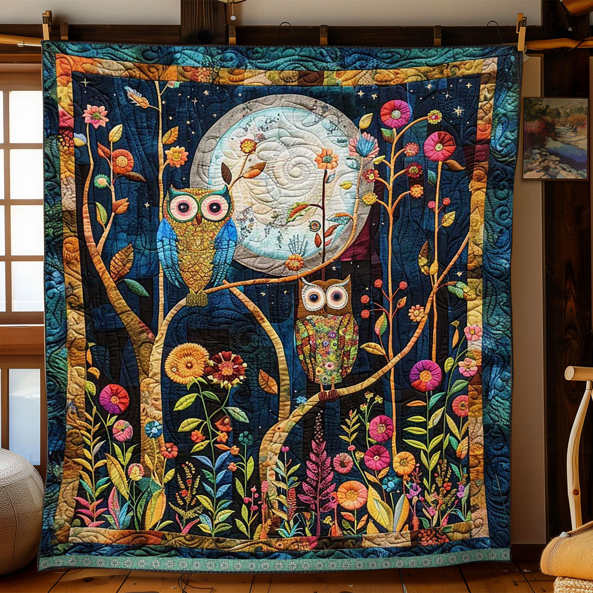 Owl Night WJ1309017CL Quilt