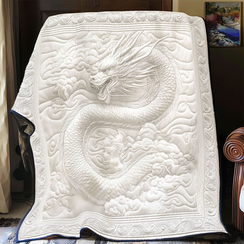 White Dragon In Cloud WY0202083CL Quilt
