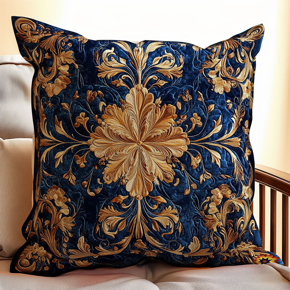 Royal Navy Blue WY0412086CL Quilt Pillow Case