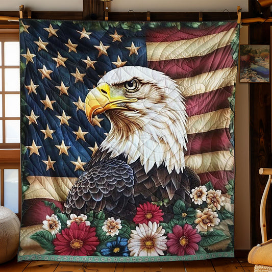 Patriotic Eagle WJ1109011CL Quilt