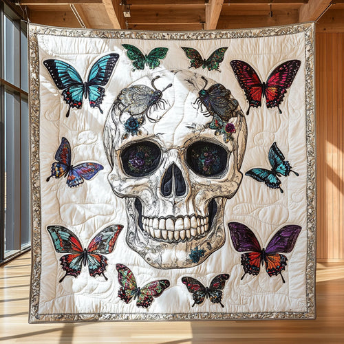 Mystic Butterfly Skull CW2409053CL Quilt