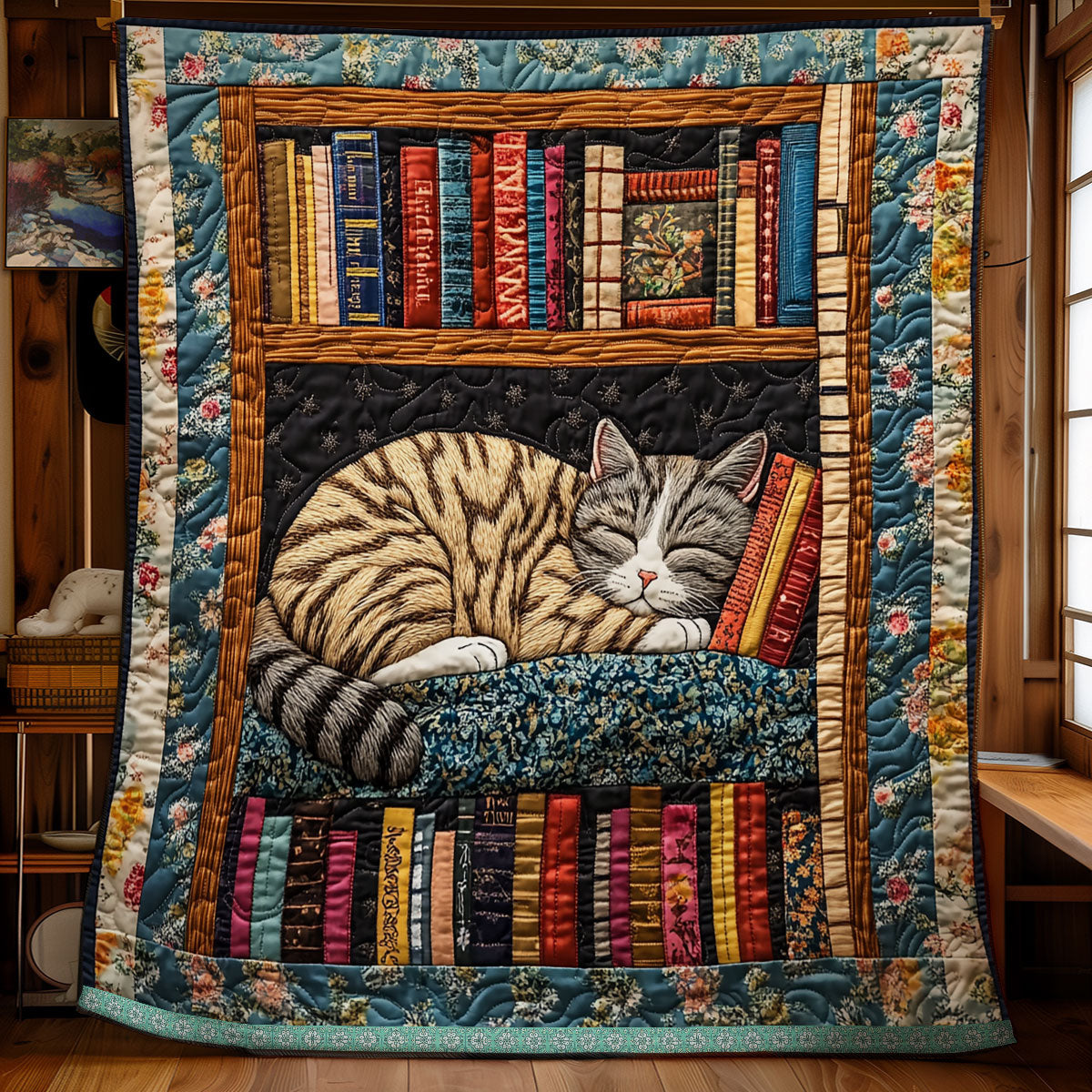 Cat Sleeping WX1212006CL Quilt