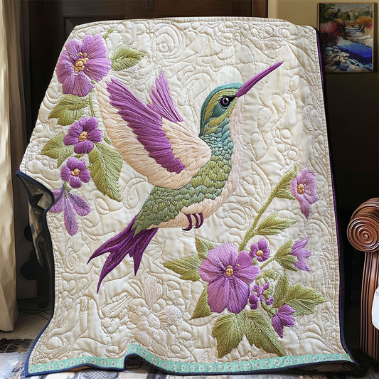 Elegant Hummingbird Perch WX2512015CL Quilt