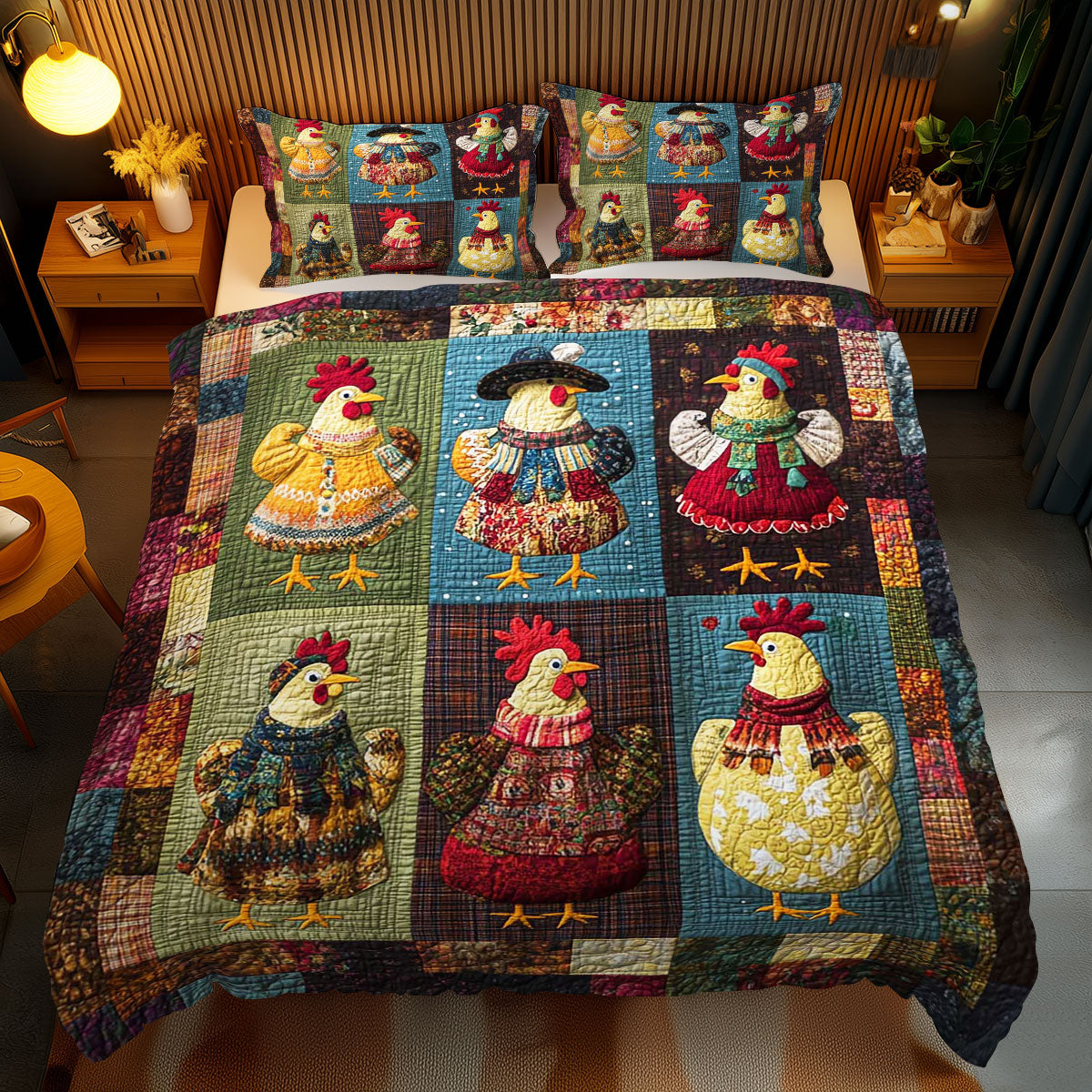 Chicken WJ0110026CL Duvet Cover Set