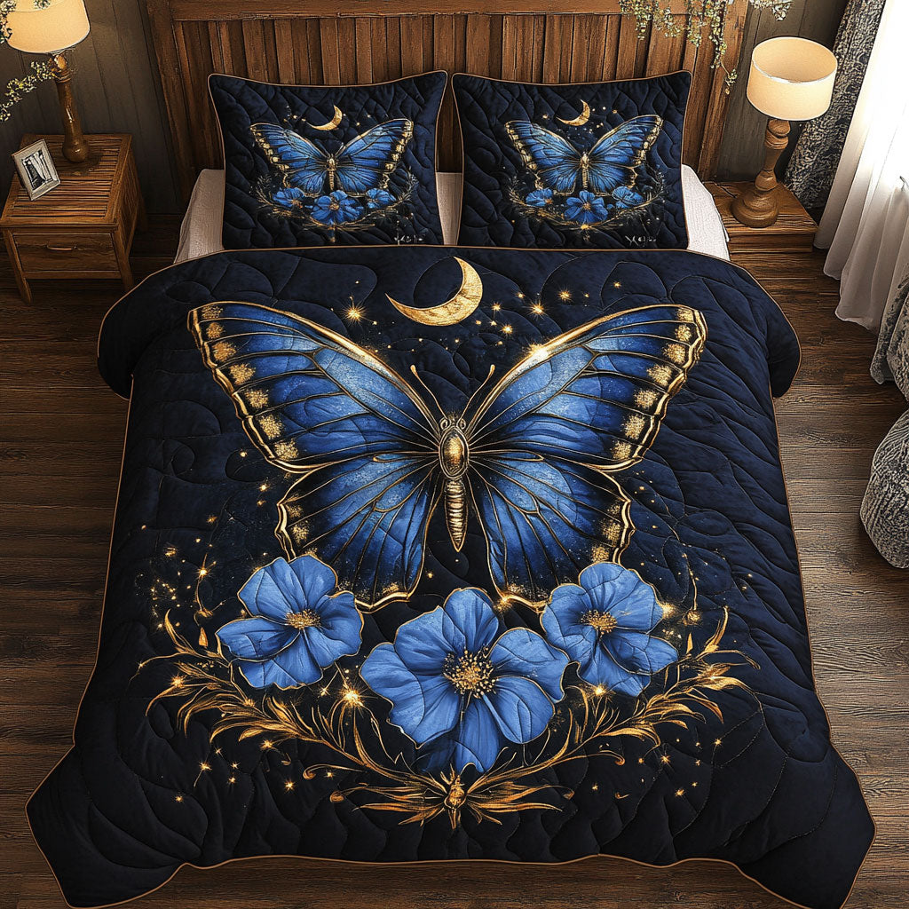 Butterfly Flower Blue WT0702007CL Duvet Cover Set