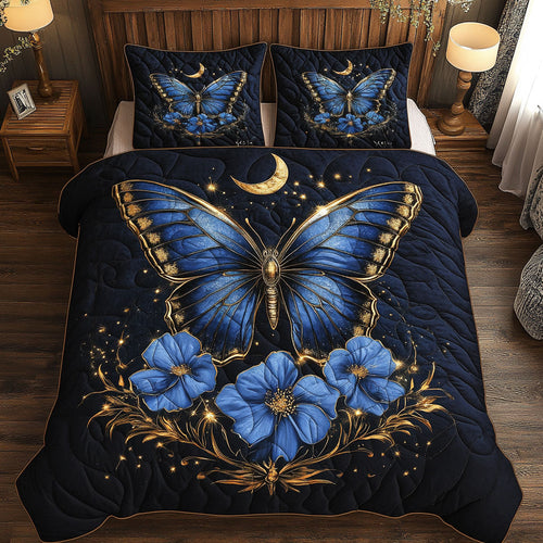 Butterfly Flower Blue WT0702007CL Duvet Cover Set