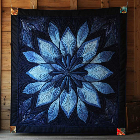 Enchanting Blue Flower Meadow WN0810084CL Quilt