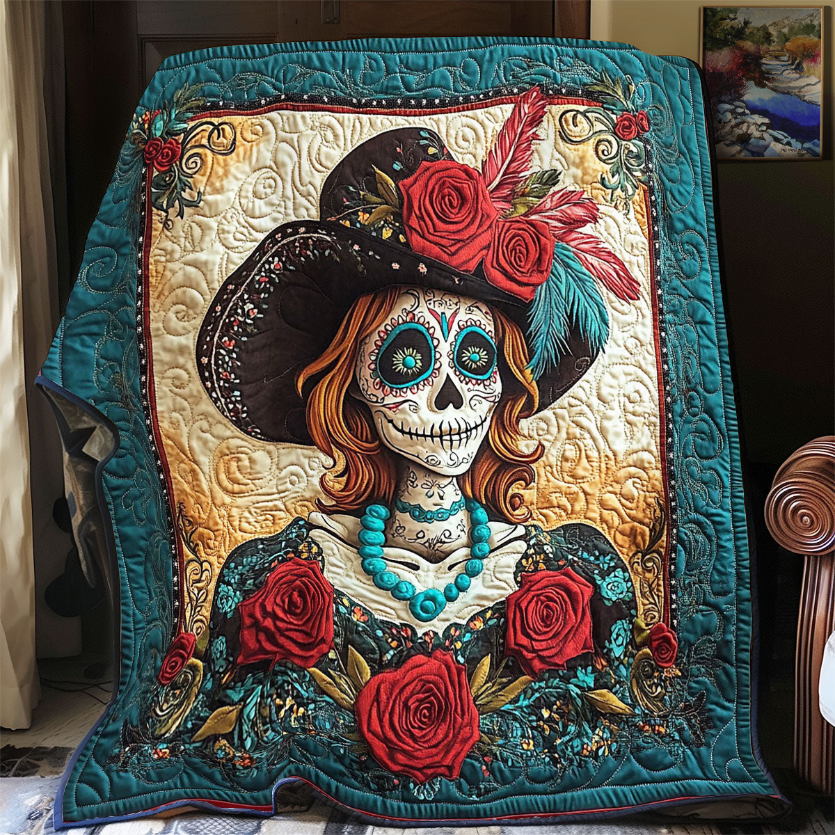 Mexican Skull Women WY2712040CL Quilt