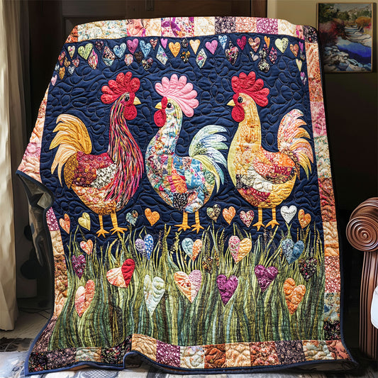 Vibrant Chicken WX3112043CL Quilt